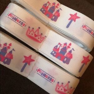 5/$24 grosgrain Ribbon 7/8” NEW 5 yards princess
